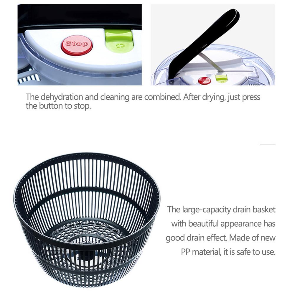 Deshidratador de verduras, accesorio de cocina, versátil, giratorio para ensaladas, lavabo de frutas, cesta de drenaje, Gadget Mutfak Malzemeleri