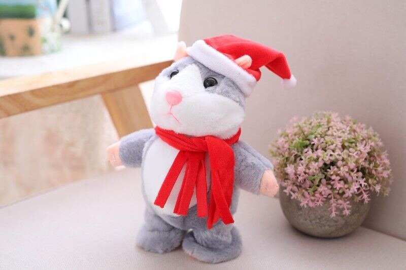 Brutale hamster kerst baby kinderen blik pratend speelgoed: E3 18cm