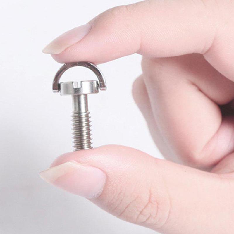 1/4-Inch Camera Schroef Staal Statiefkop Quick Gemonteerde Groef Snelle-Demontage Schroeven Woord Verlengd Plaat Schroeven w5M9