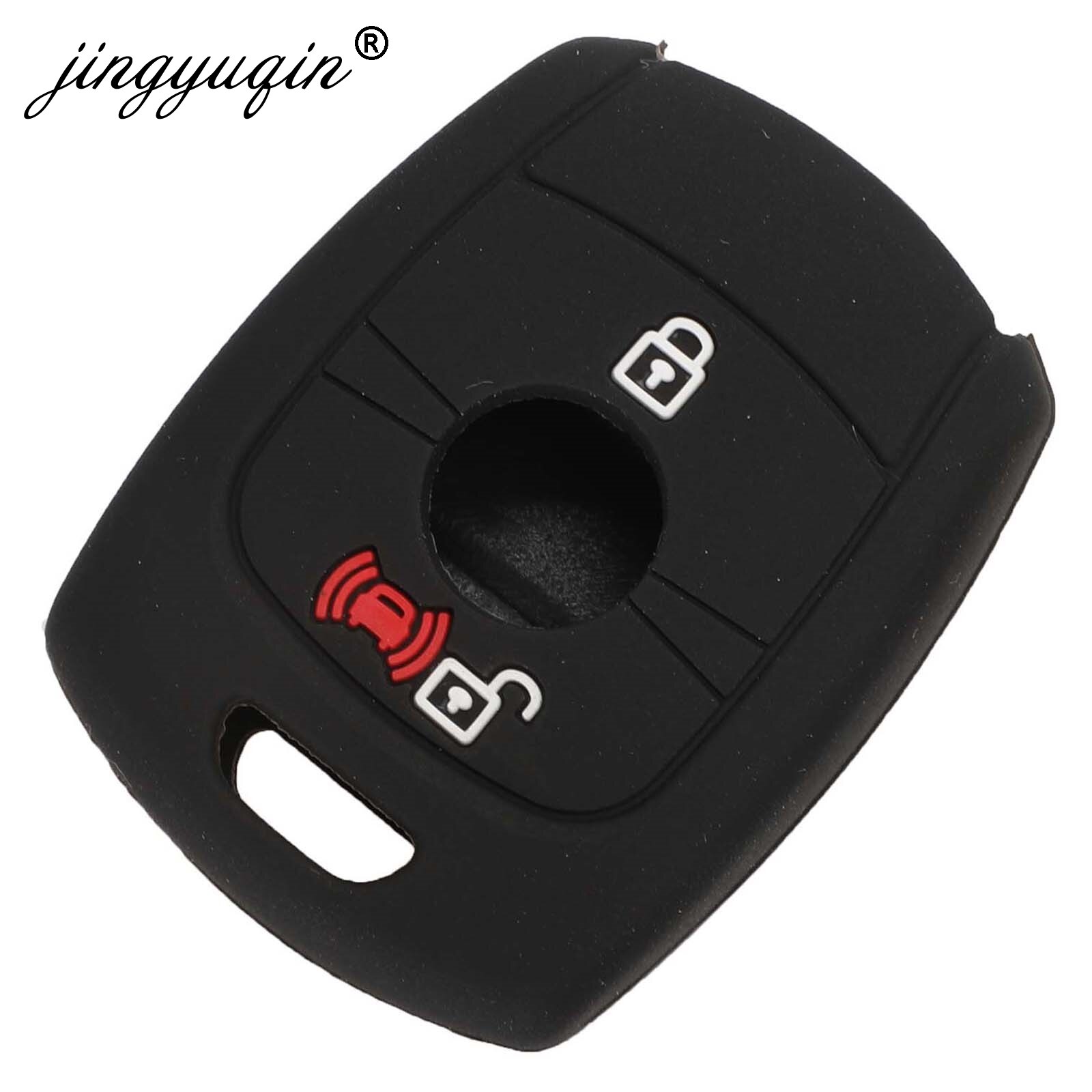 Jingyuqin 2- knops afstandsbediening sleutel siliconen hoesje voor ssangyong actyon kyron rexton korando auto styling rubberen sleutels hoes