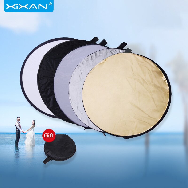 80*80cm bärbara reflektorer 5 i 1 fotografi fällbara reflektorer studio soft light board fotografering reflektionsplatta diffuer