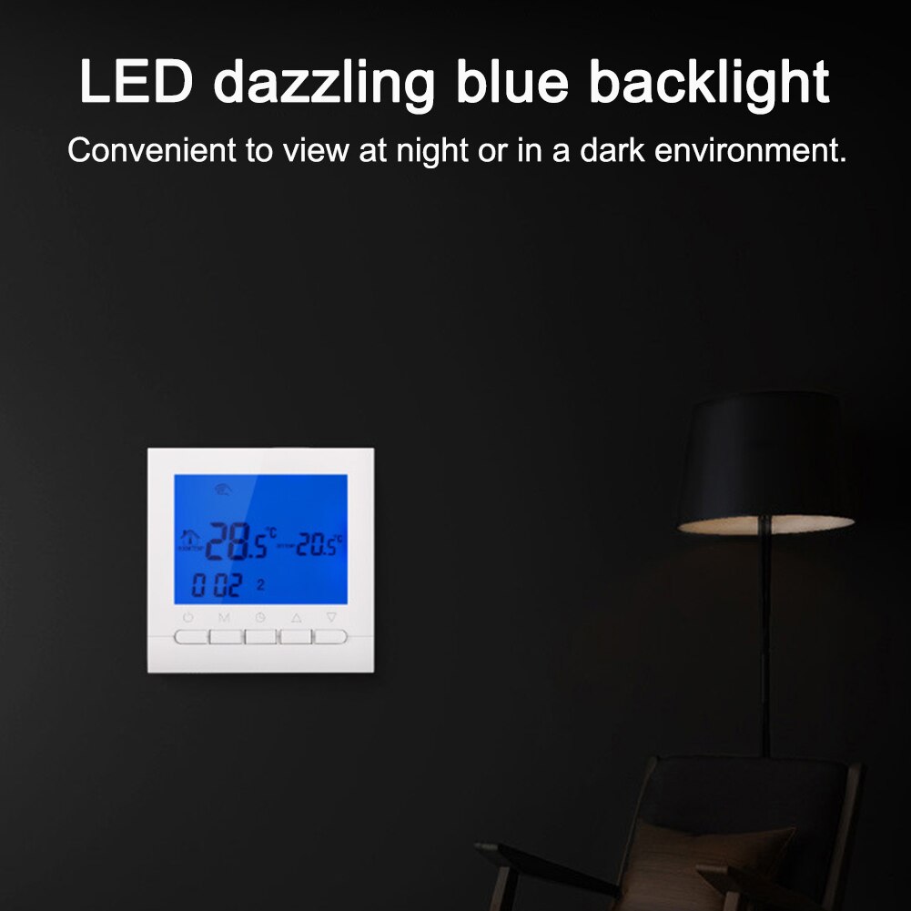 LCD Display Digital Thermostat Room Heating Electronic Accurate With Backlit Wireless Practical Smart Home Wifi APP Control
