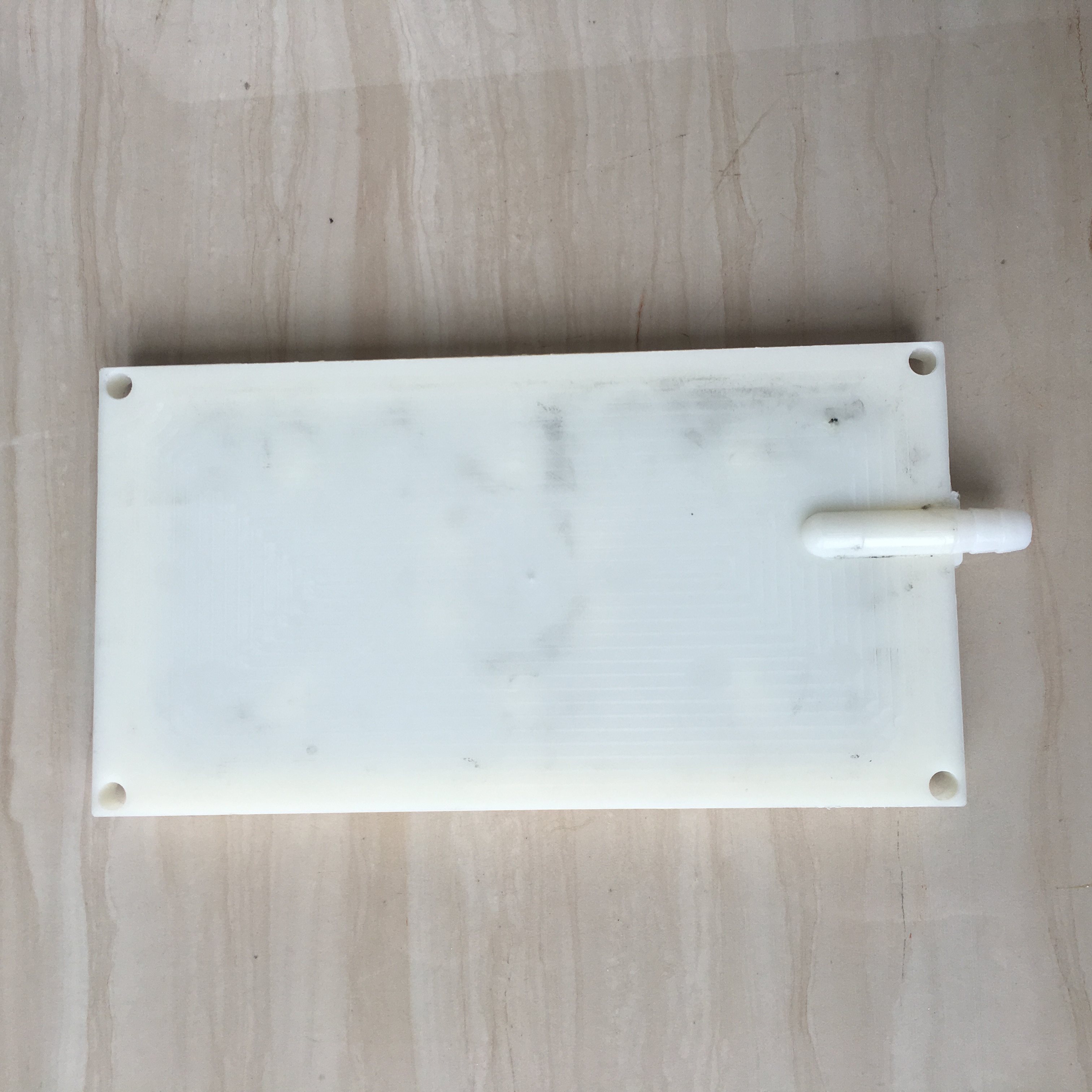 ABS 20.5X10.9cm douche rectangulaire 10mm type d'intubation pomme de douche 5*10 trou accessoires de pomme de douche à pulvérisation supérieure