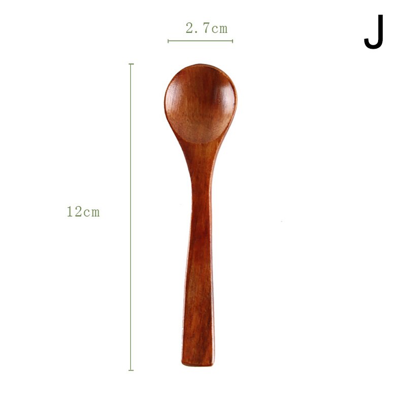 Wooden Spoon Bamboo Kitchen Cooking Utensil Tool Soup Teaspoon Catering For Kicthen Wooden Spoon: J