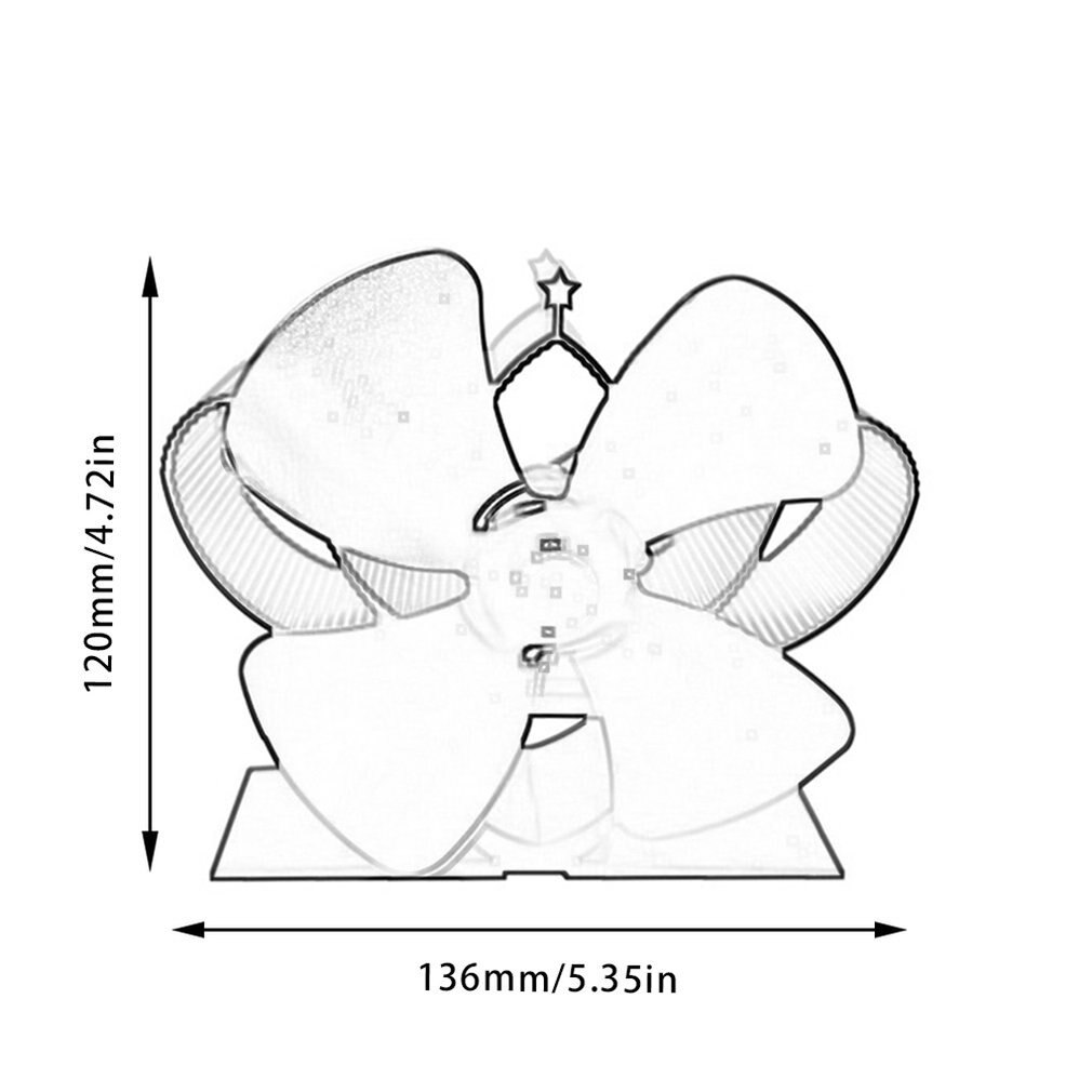 201 mini 4-Blade Heat Powered Wood Stove Fan Thermal Power Fireplace Fan Heat Supplies Wood Stove Fan self-powered
