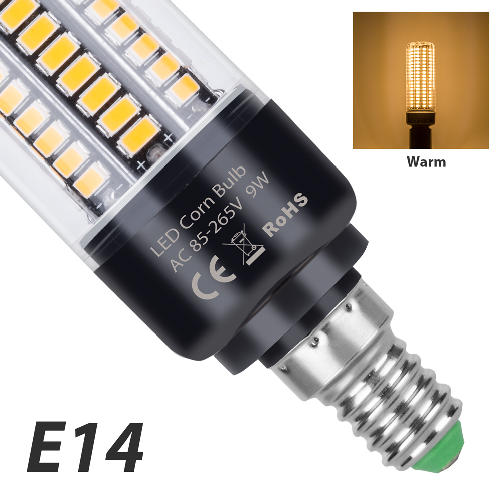 Ampoule LED E27 220V 110V E14, lampe à maïs B22, 3.5W 5W 7W 9W 12W 15W 20W, pour la maison, le salon, les lustres, la chambre à coucher, le froid: WHITE / 3 pièces