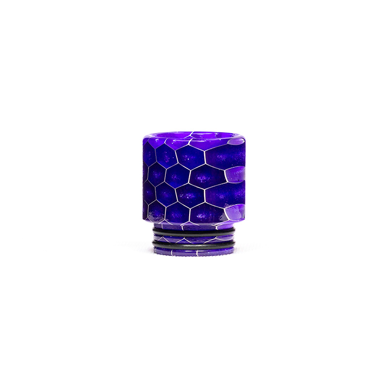 Volcanee Snake Drip Tip 810 Epoxy Resin Mouthpiece for V8 V12 zeus Volcanee Dual Coil RTA Tank eCig Vape Accessories: Purple / 2 pieces