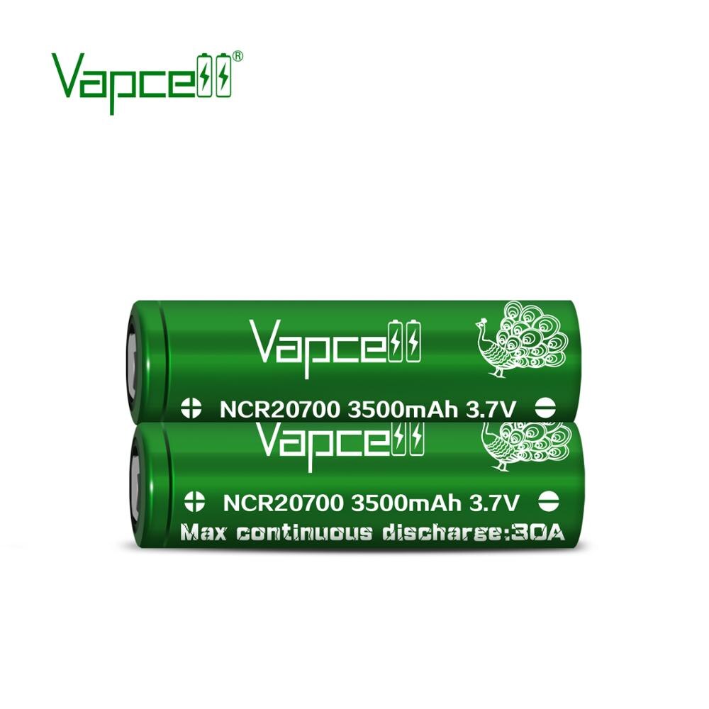 Official 100% original Vapcell 20700 3500mah 30A rewrapped 20700C 3.7V li-ion Rechargeable cell battery long life