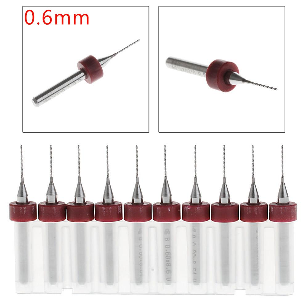 Brocas de carburo de tungsteno, puntas de 1/8-0,2mm, 10 unidades, 0,9&quot;: 5