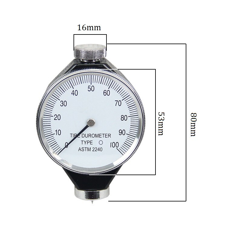 Durómetro de neumáticos 0-100 HA, probador de dureza para cuero, plástico, espuma de goma, grado Industrial, Metal, durómetro, herramientas de medición de