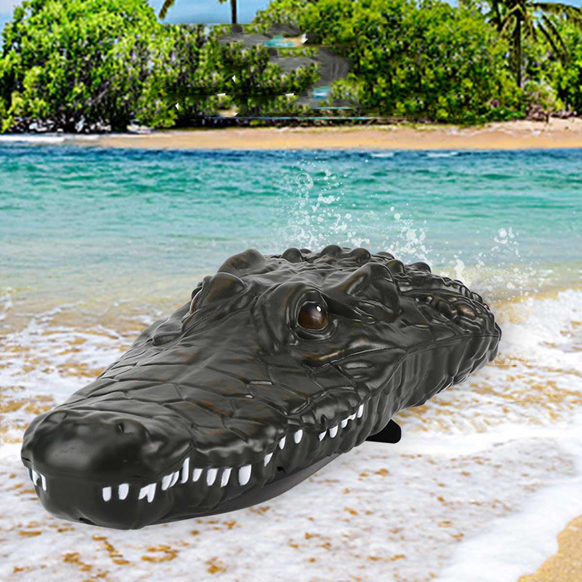 2.4G Wireless Remote Control Electric RC Boat Interesting Simulation Crocodile Head Vehicle Teenager Ship RC Toys For Kids