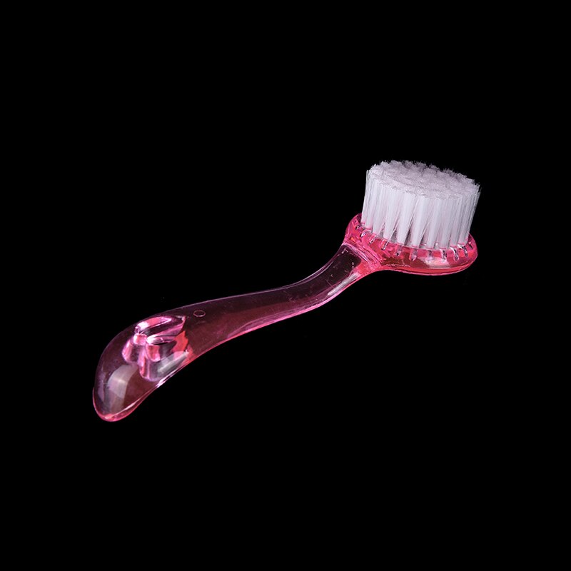 Eksfolierende ansiktsrens børste ikke-elektrisk rensebørste ansiktsrens vaskehette myk Bryst børste skrubbe plast: Rosa
