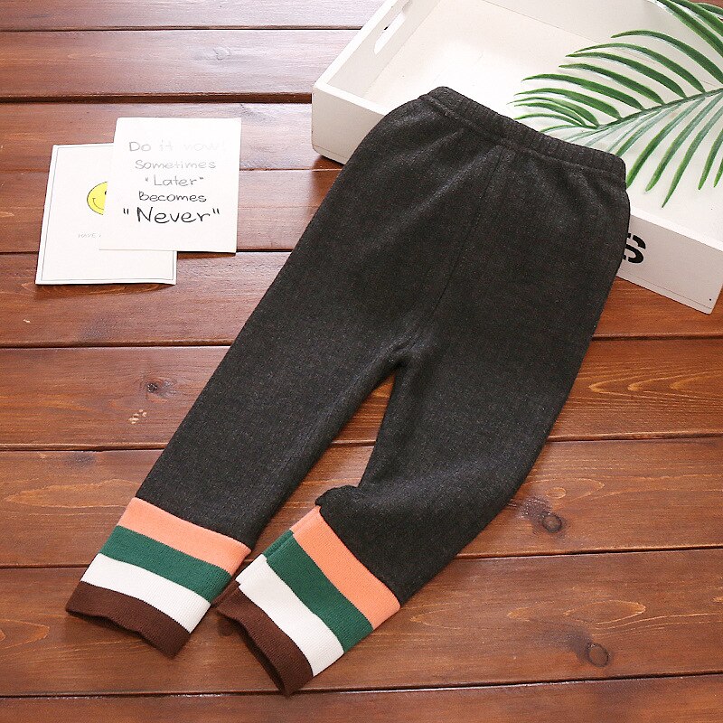 Bebis barn flicka stickade leggings höst och vinterkläder flickor byxor barnkläder barnbyxor varma cl