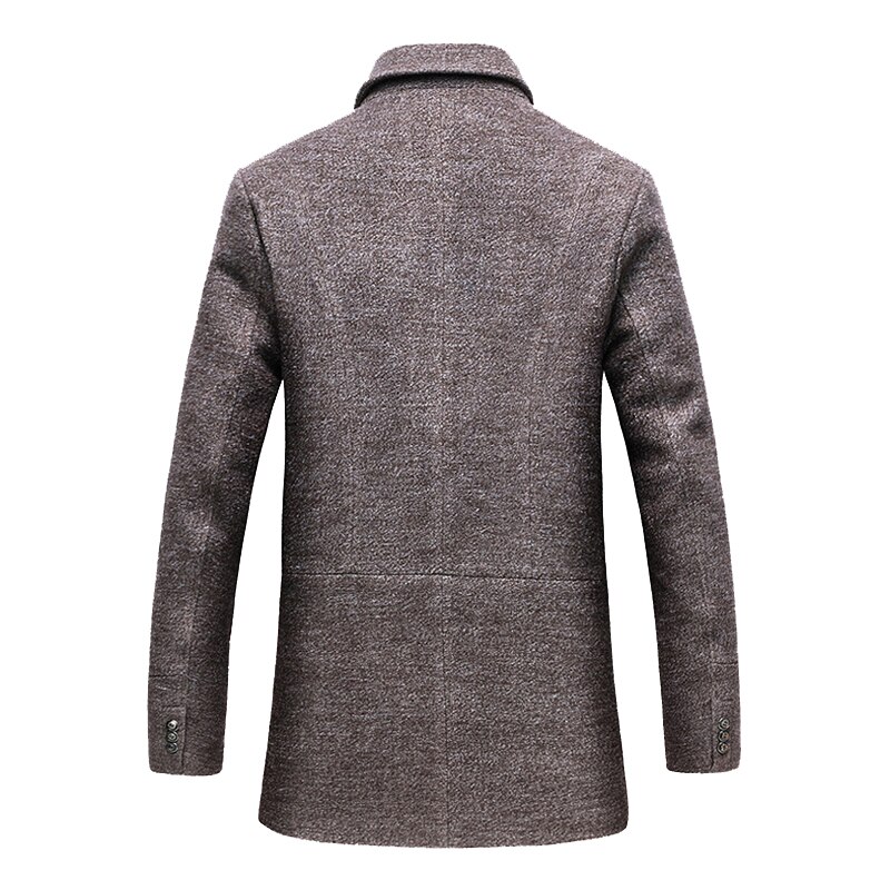 Mountainskin Men's Winter Coats Thick Cotton Wool Jackets Male Casual Slim Fit Nylon Long Jacket Scarf Men Outwear SA605