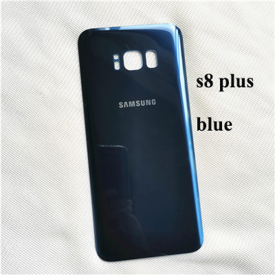 Samsung Galaxy S8 plus case Original 3D Glass Back Cover Battery Case Samsung S8 Housing Cover Replacement + Adhesive Sticker: s8 plus blue