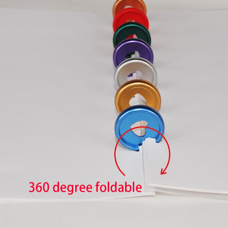 100Pcs Paddestoel Binding Discs Planner Bindmiddel Knop Paddestoel Disc Bindmiddel 24Mm Notebook Binder Ring Diy Scrapbook Schoolbenodigdheden