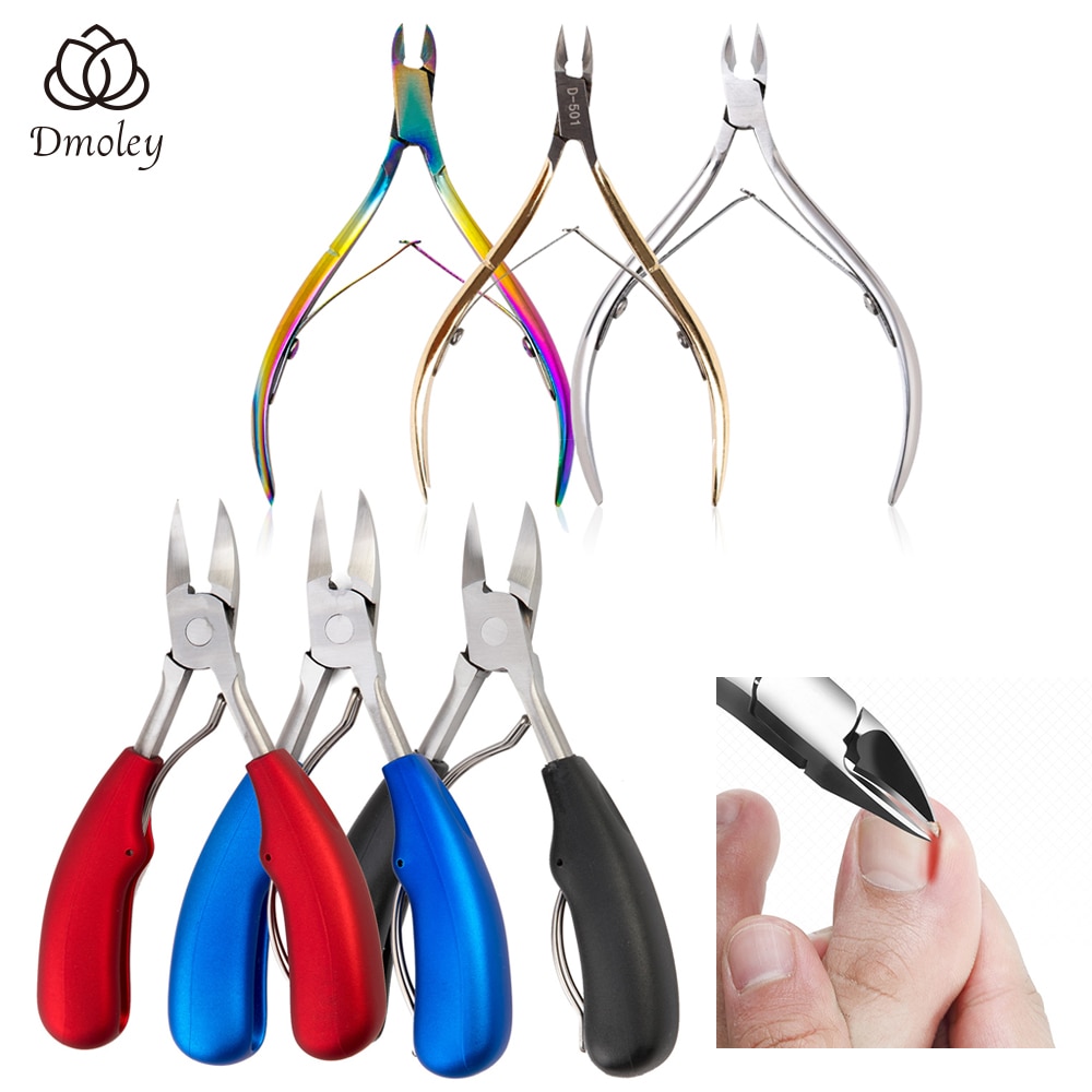 Tijeras de acero inoxidable para cutículas, herramientas de manicura pedicura, Tijera para piel muerta cortauñas Nail Art, 1 ud.