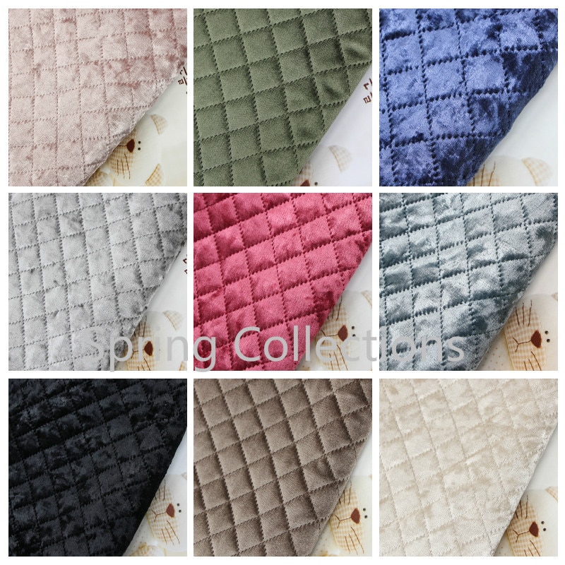 100*146 cm 0.5mm coloré velours Twill coton tissu d'ameublement pour canapé hôtel décoration de la maison Textile Tissus bricolage