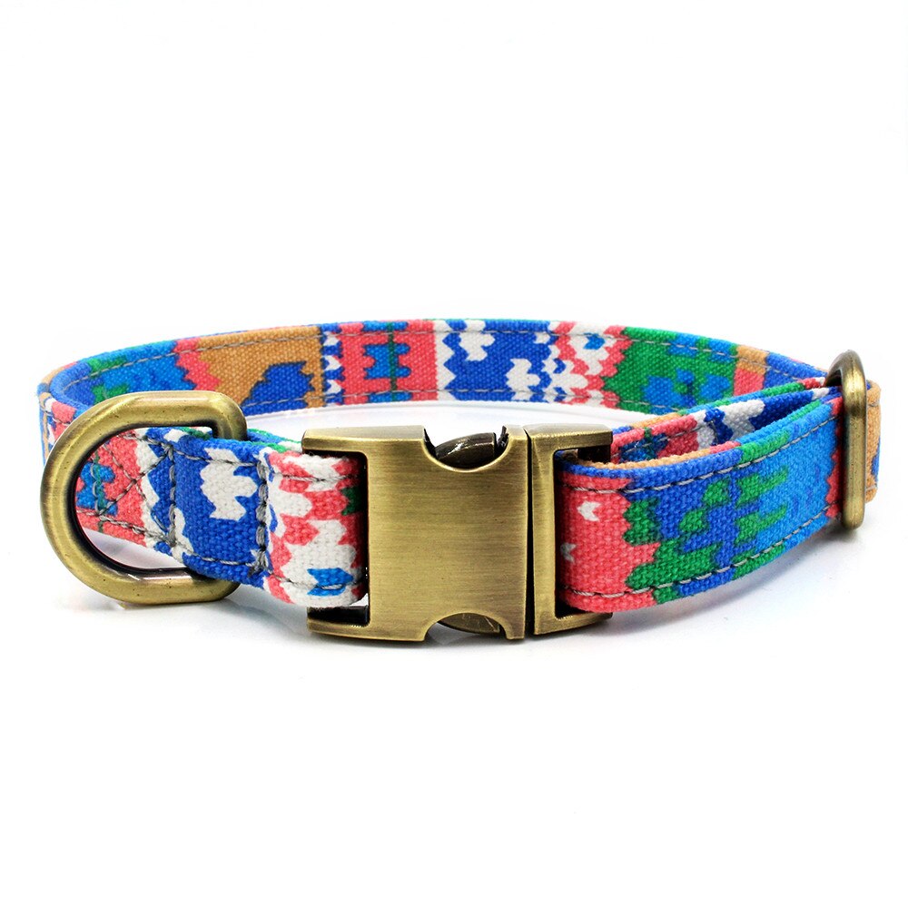Hondenhalsband met letters, huisdierhalsband, bohemian gesp, retro hondenhalsband, kattenhalsband, huisdierbenodigdheden, accessoires, stof + metaal  z620