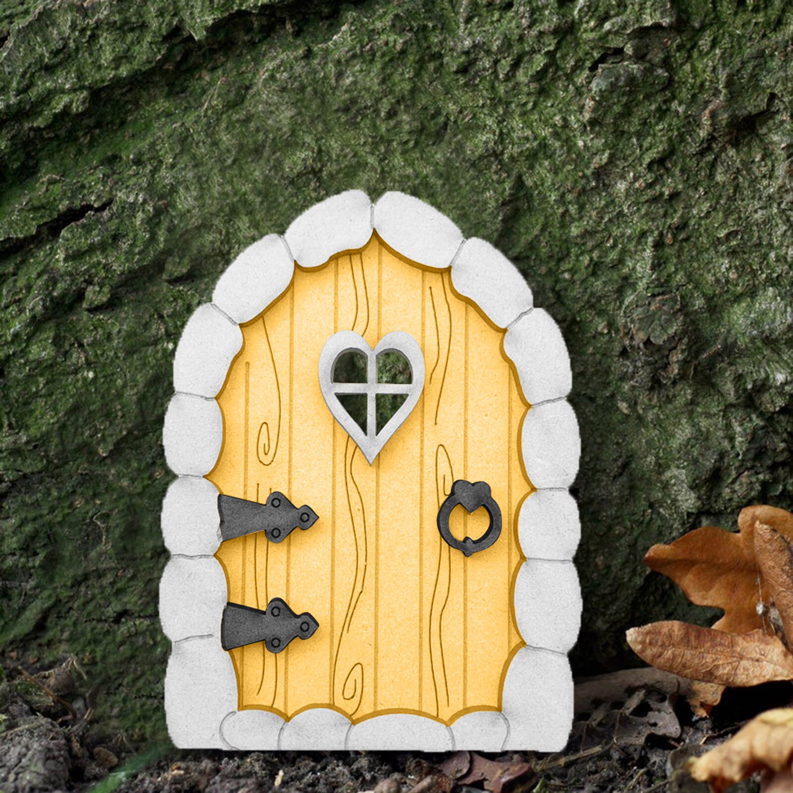 25 # Miniatuur Fairy Gnome Thuis Venster Deur Hars Sculptuur Beeldjes Fairy Garden Grillige Boom Sculptuur Diy Decor Voor Yard