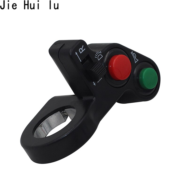 Motorfiets Switches Elektrische Fiets Scooter Licht Richtingaanwijzer &amp; Claxon Op/Off Knop W/Rood Groene Knoppen 22Mm Dia Stuur