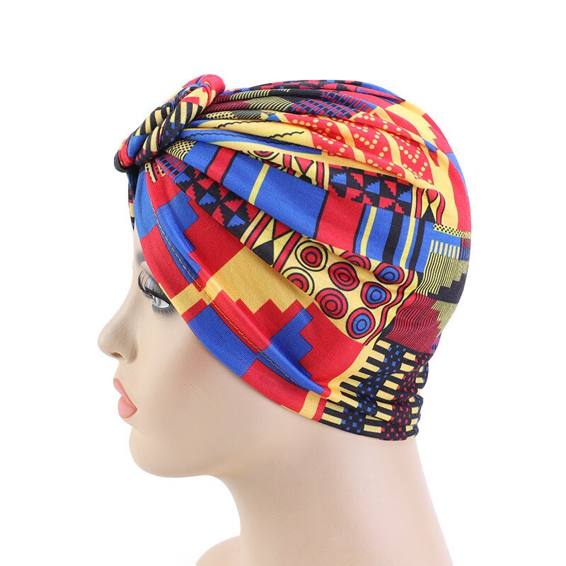 Trendiga bohemien tryckt tallrik blomma hijab kepsar afrika wrap huvud turban hatt redo att bära inre hijabs för kepsar turbante motorhuv