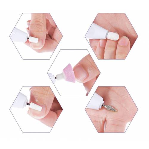 1 Set Professionele Elektrische Nagel Boormachine Manicure Machine Pedicure Keramische Bestand Nail Boor Apparatuur Gereedschappen