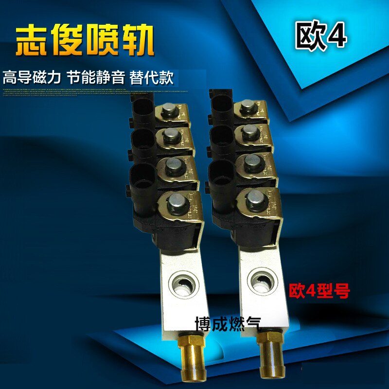 LPG CNG kits for Taxi BRC replacement Injector rail air nozzle 3/4Ohms CNG car natural gas modified Injector rail