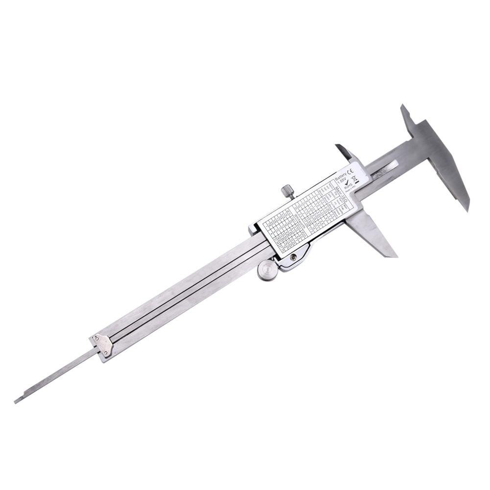 6 inch LCD Electronic Calipers Stainless Steel Ruler Gauge Digital Vernier Caliper Gauge Micrometer Angular Dial Tool 0-150mm