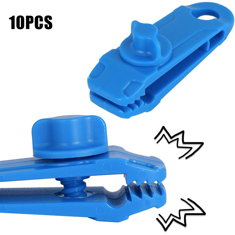 5/10 Pcs Heavy Duty Camping Tarp Clips Tent Awning Clamps with Thumb Screw Portable Tool B2Cshop: purple