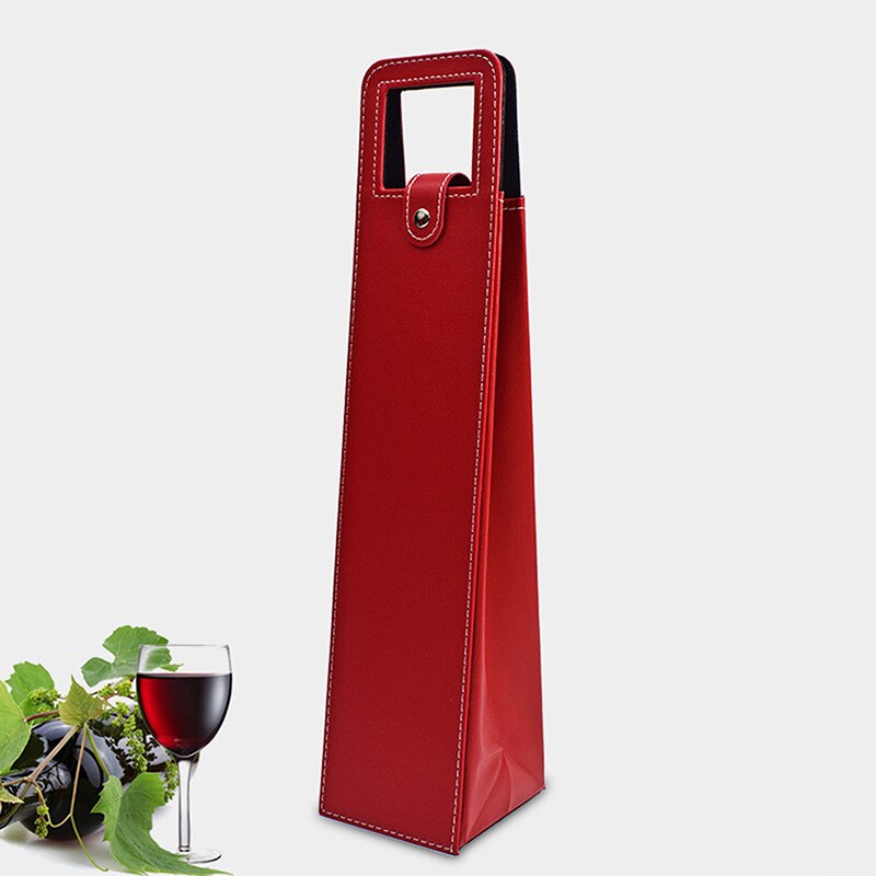 Manufacturers Custom-Made Wine Bags Of Wine Packaging Boxes Red Wine Only Leather Box Red Black Brown