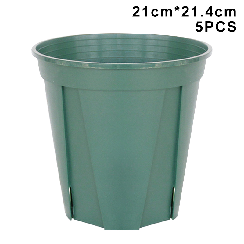 5/10/20pcs Plastic Plant Pots Root-Control Nursery Seedling Planter Garden Flower Pot Container for windowsill, desktop, shelf W