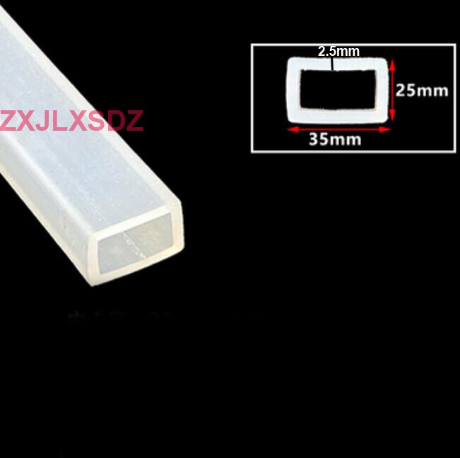 Silicone square tube sleeve high temperature resistant package profile hollow square tube silicone square sealing strip: Type 13