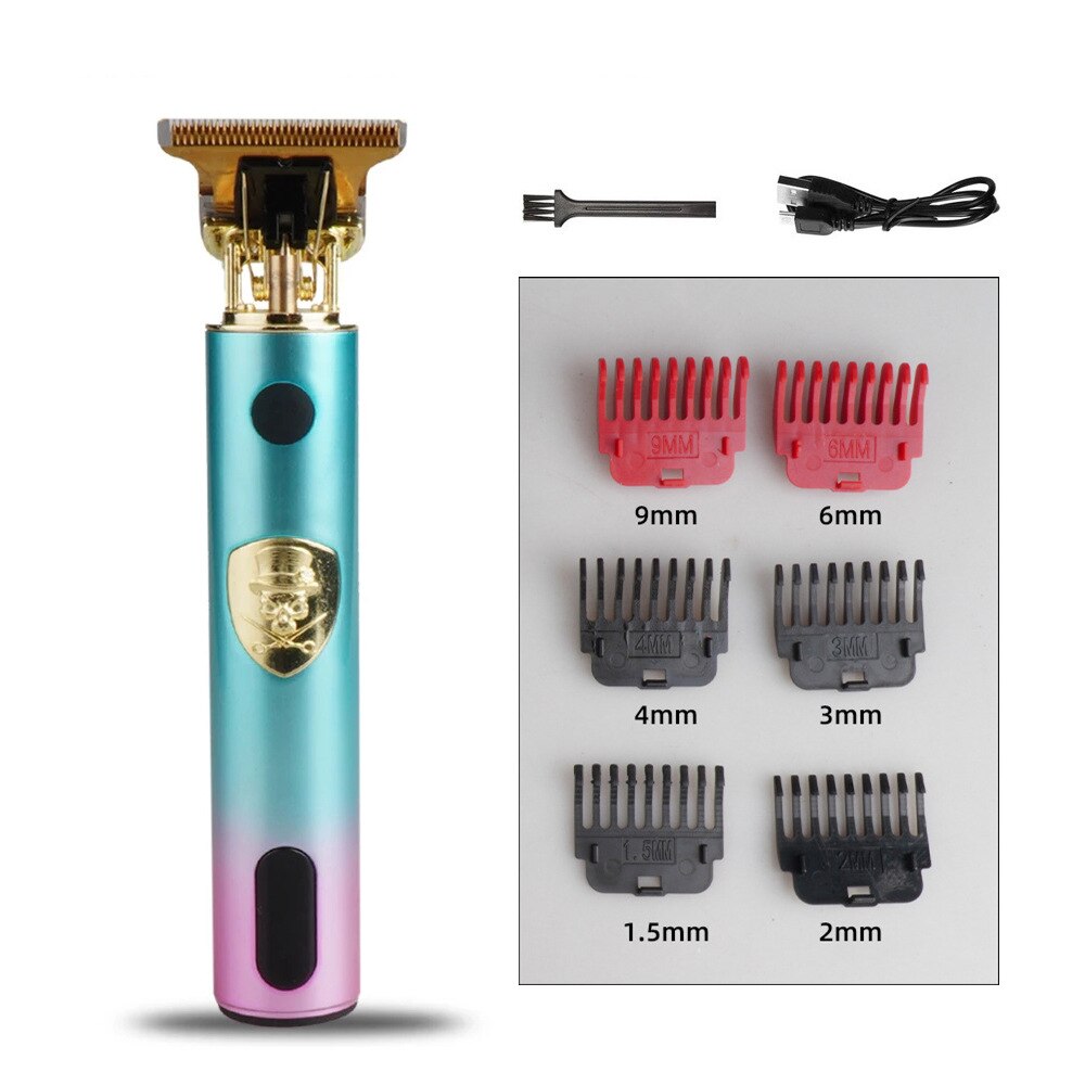 Professionele Tondeuse Gouden Clipper Voor Mannen Oplaadbare Kapper Draadloze Haar Knippen T Machine Haar Styling Baard Trimmer: E ABS 4