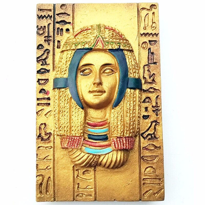 Imán 3d para nevera, pegatinas magnéticas de la mitología Egipcia Anubis Queen, de viaje de Oriente Medio, imanes para nevera: B