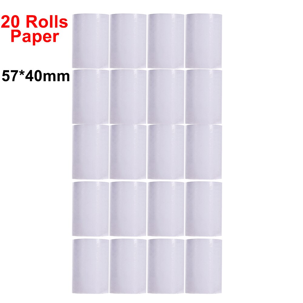 Portable Wireless BT 58mm 2 Inch Thermal Receipt Printer Mini USB Bill POS Mobile Printer Support ESC/POS Print Command: only 20 Rolls Paper