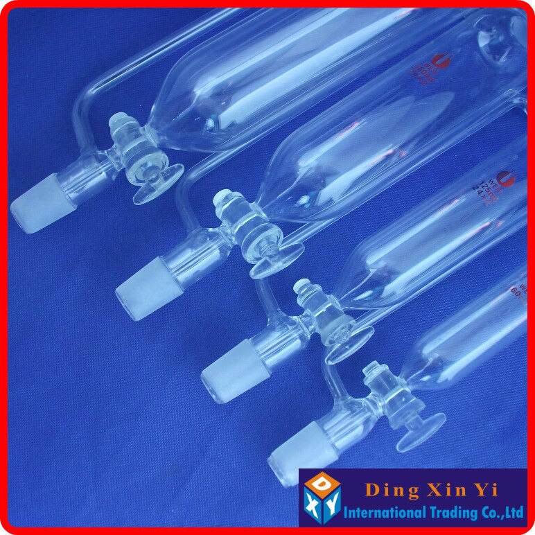 60ml Separatory funnel constant pressure cylindrical shape,constant-voltage funnel,Pressure Equalizing glass funnel