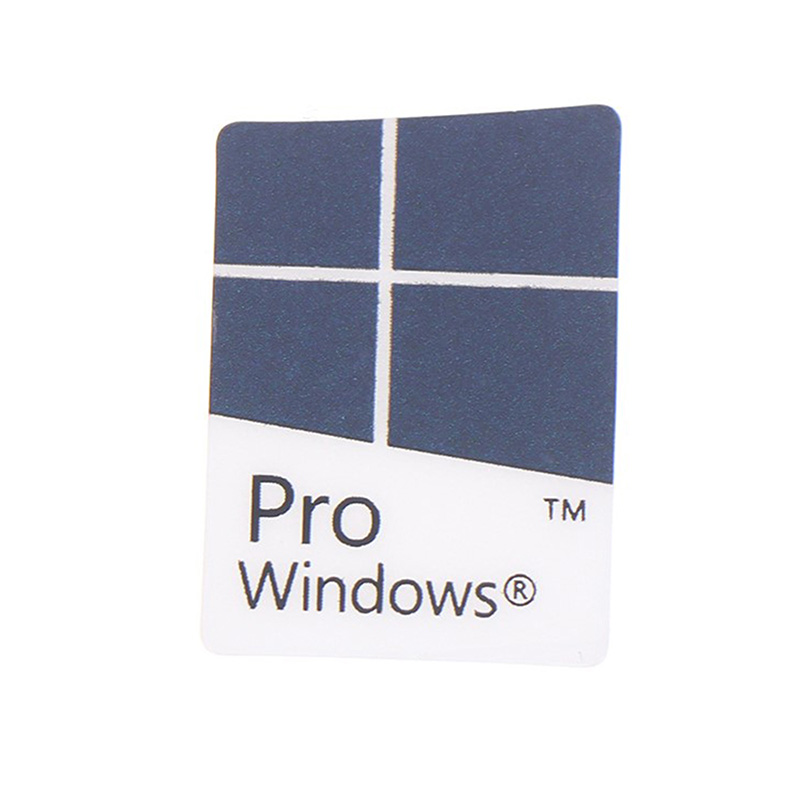 10 Stuks Blauwe Notebook Desktop Computer Windows10 Sticker Win10 Pro Label