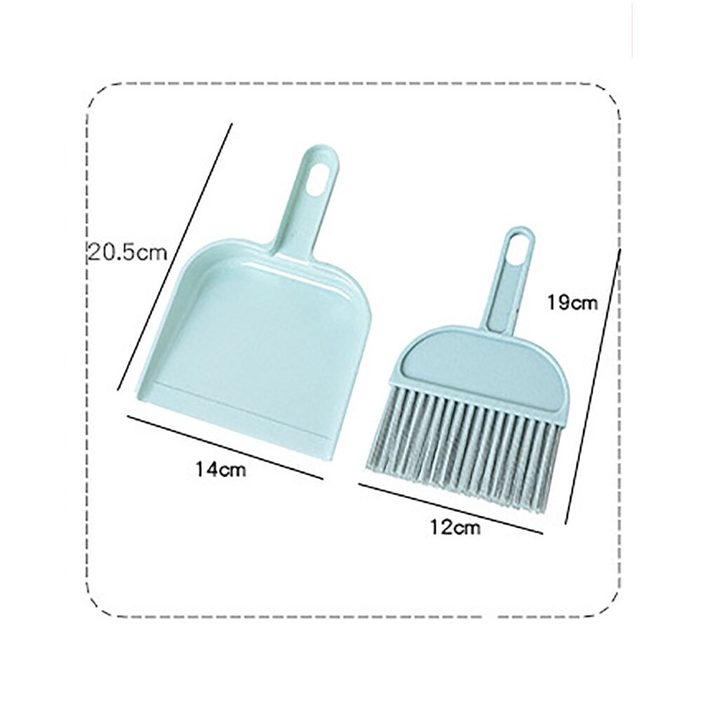 Mini de madera Escritorio de barrido cepillo limpieza pequeño escoba recogedor conjunto escoba hilder cubierta escoba cepillo barrer Balai Vassoura fácil L * 5