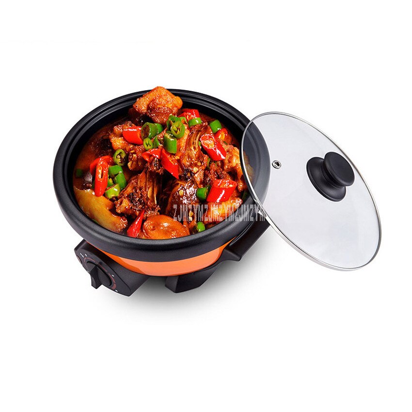 2.5L Electric Pot Multi Cooker Household Pot Separatable Non-stick Coating Electric Cooking Machine Stewing Hotpot Cooker