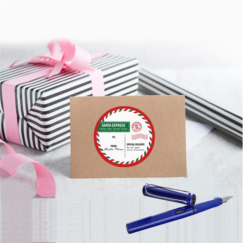 1 cal wesołych świąt naklejki świąteczne cukierki choinkowe torba pieczęć robić naklejenia prezenty bożonarodzeniowe karty dekoracyjne pocztówka etykiety noworoczne ozdoby