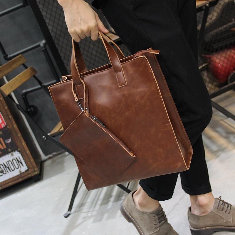 Vintage Men's Briefcase Computer Laptop Handbag Business office Vintage bag Casual computer laptop Bag bag