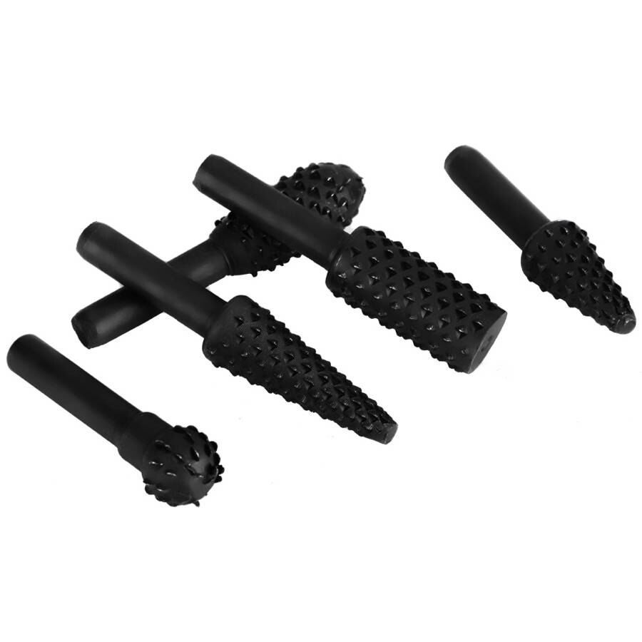 Burrs Wooden Stick Rotating File 5-piece Carbon Steel Turning Tool Set Wood