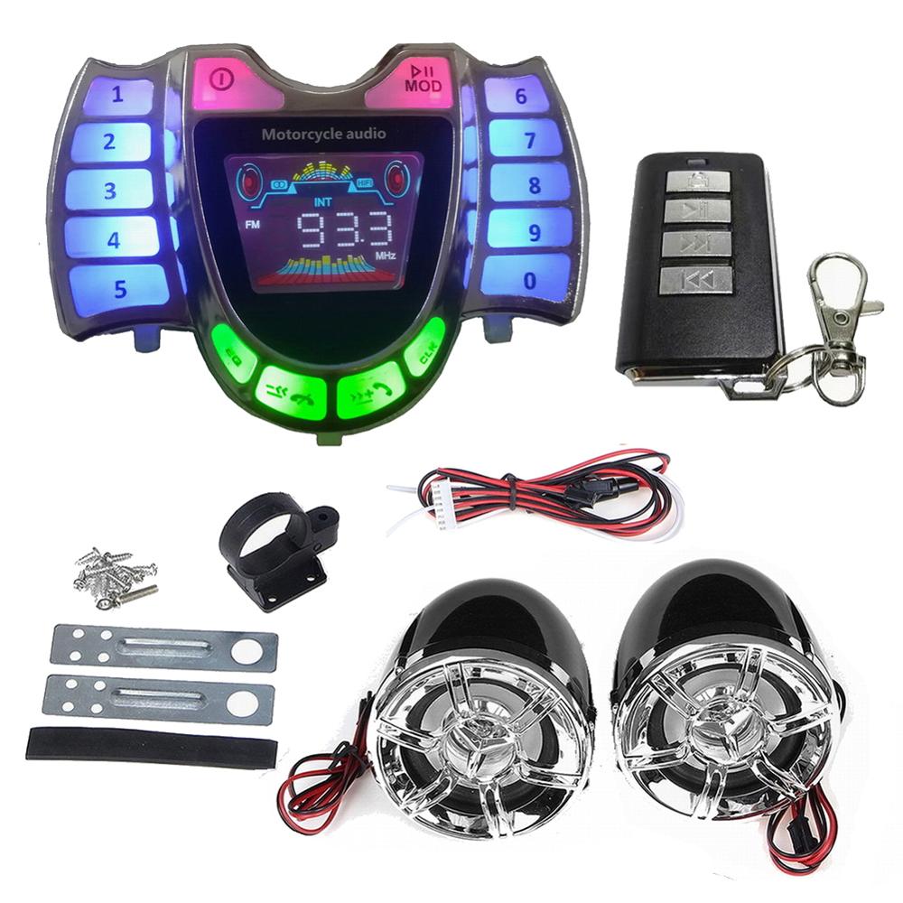 Bluetooth motocykl głośnik stereofoniczny HY-007 system głośnomówiący TF radio USB ładowarka na zewnątrz osobiste ozdoby motocyklowe