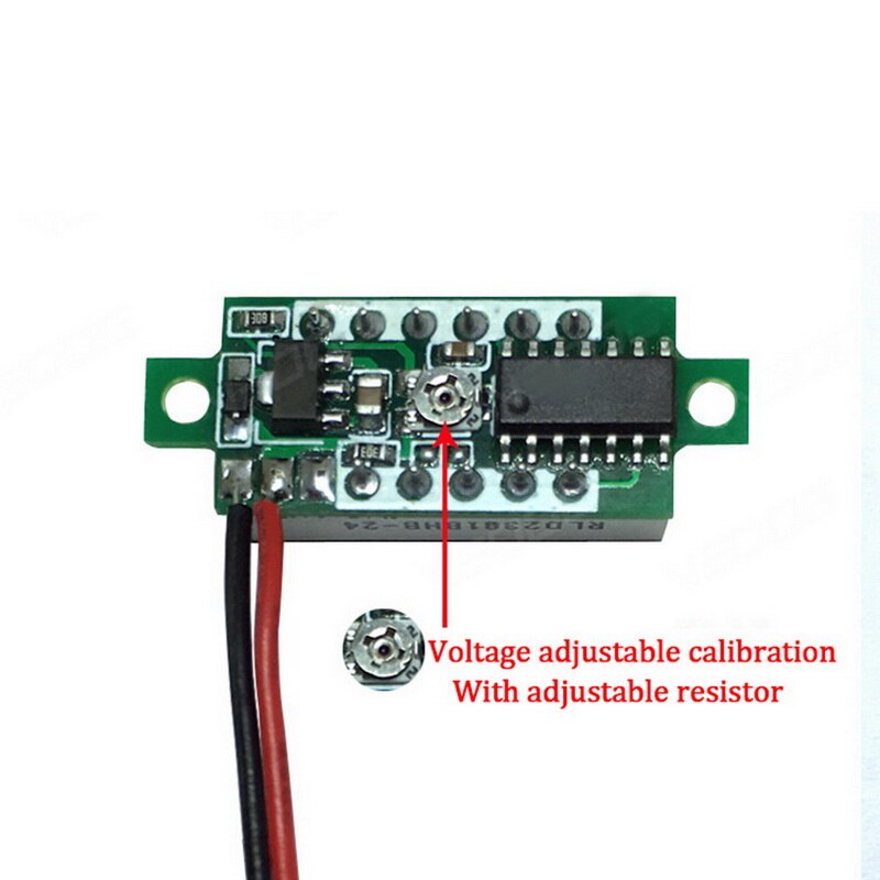 Mini Two-wire 4.5V-30V DC Digital Voltmeter, Voltmeter With Reverse Polarity Protection, Voltmeter For Circuit Measurement