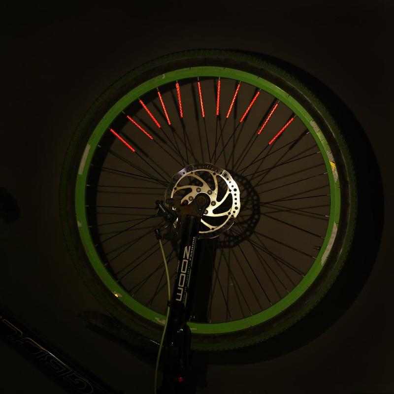 12 pçs/set Refletores Da Bicicleta Da Bicicleta Ciclismo Raios Da Roda Luz de Aviso de Segurança de Enchimento da Meia Faixa de Ferramentas Da Bicicleta Refletor