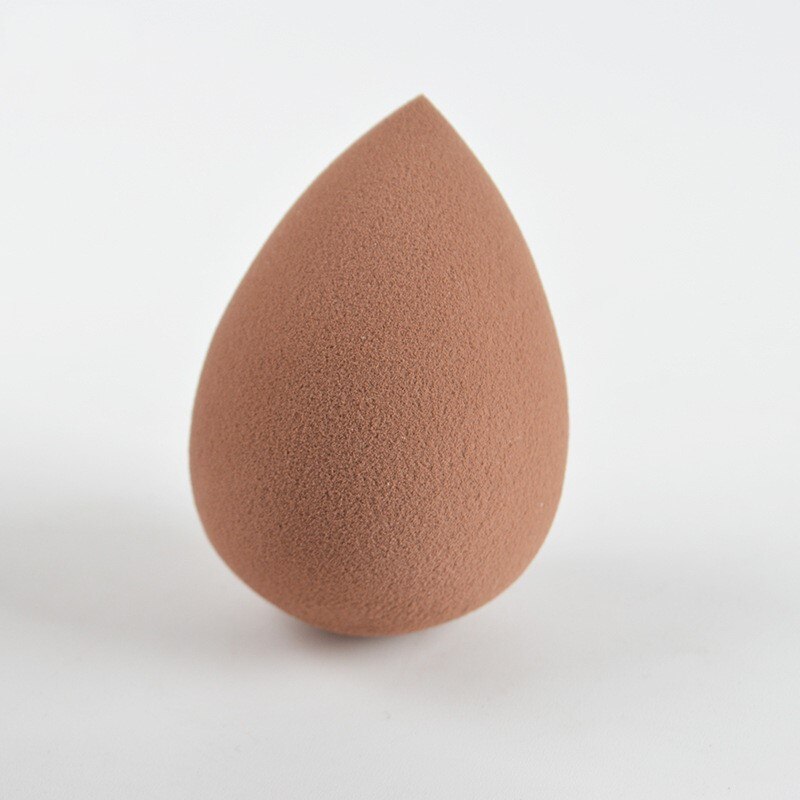 1Pc Water Shape Make-Up Puff Foundation Spons Cosmetische Puff Smooth Beauty Cosmetische Make-Up Accessoires Spons Bladerdeeg Gereedschap: Brown