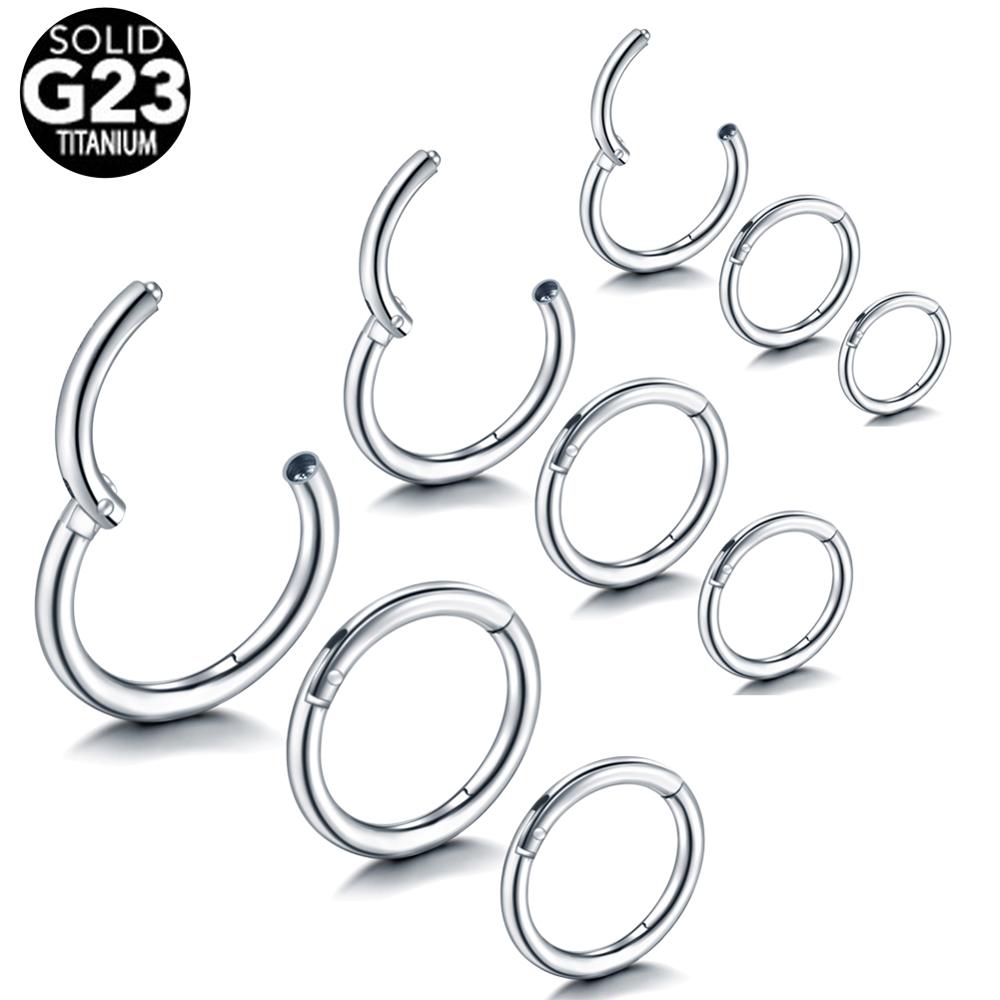 1PC Titan Nase Band Septum durchbohren Clicker 18G Klapp Segment Ringe Lippe Wendel Daith Conch Knorpel Ohrringe sexy schmuck