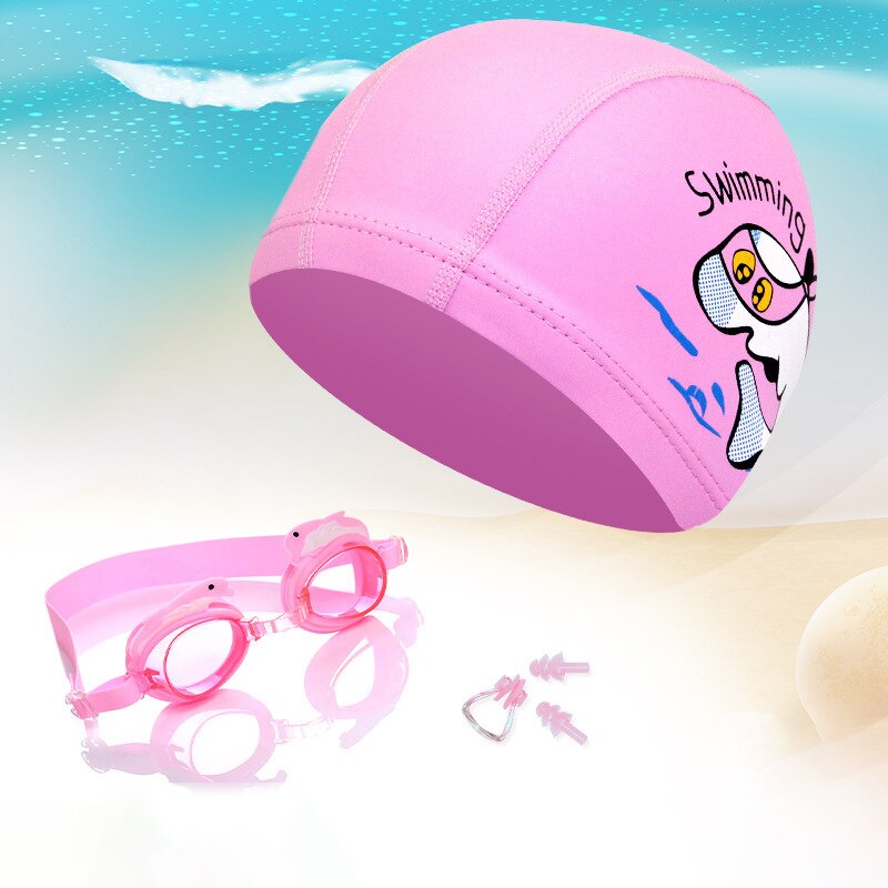 Kinderen Zwemmen Bril Cartoon Kids Zwemmen Caps Ear Plug Professionele Vis Krab Eyewear Arena Waterdichte Zwembril