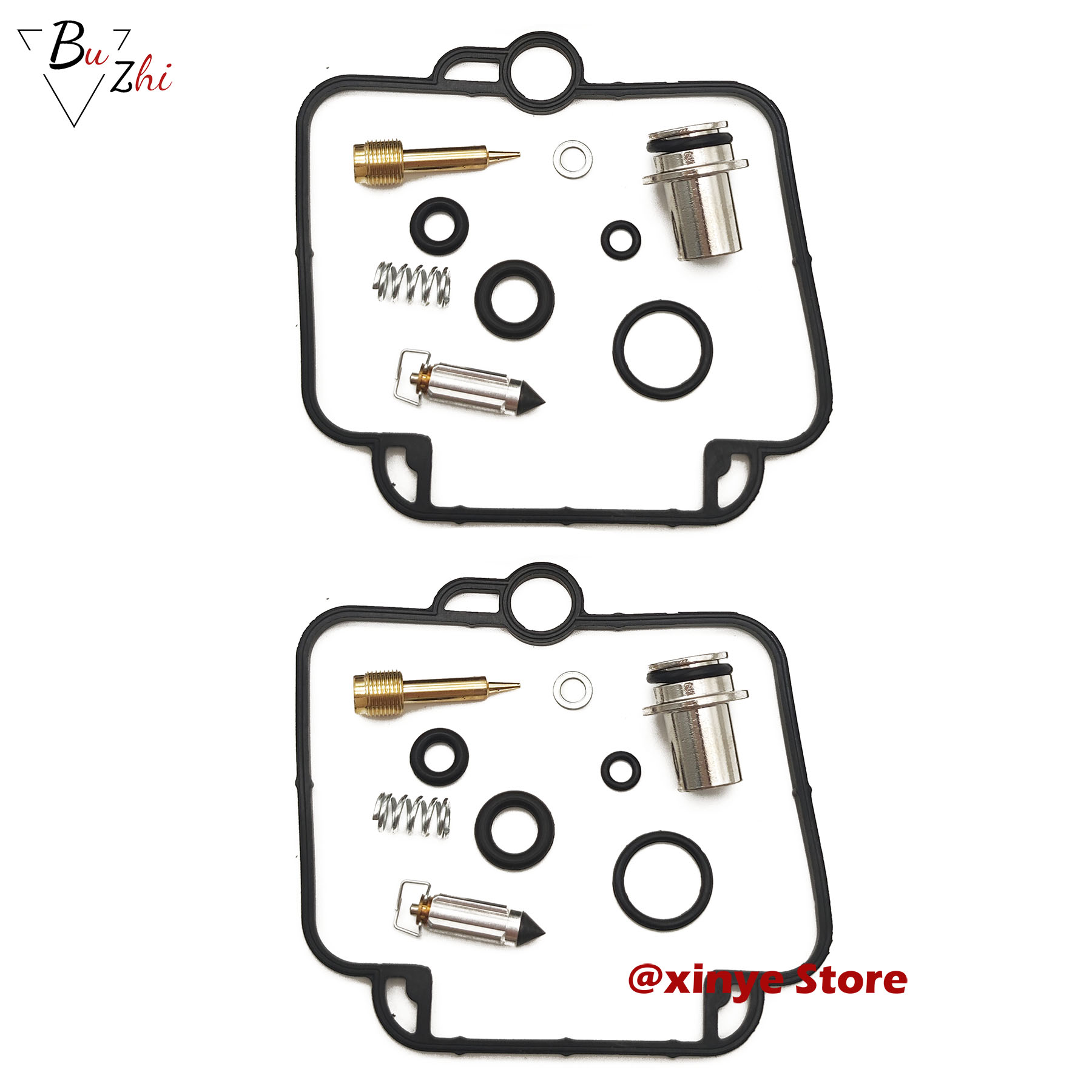 Motorcycle engine carburetor repair kit floating needle seat parts for FOR SUZUKI GS500E 1994-2000 GS 500 GS500 E: 2sets